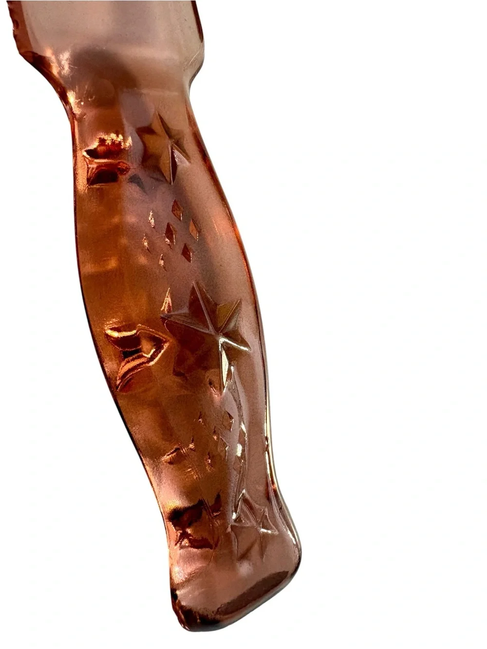Vintage Pink Depression Glass Knife
